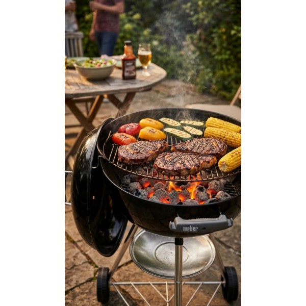 Фото - Гриль-барбекю угольный Weber Compact Kettle 47 см (1502054)